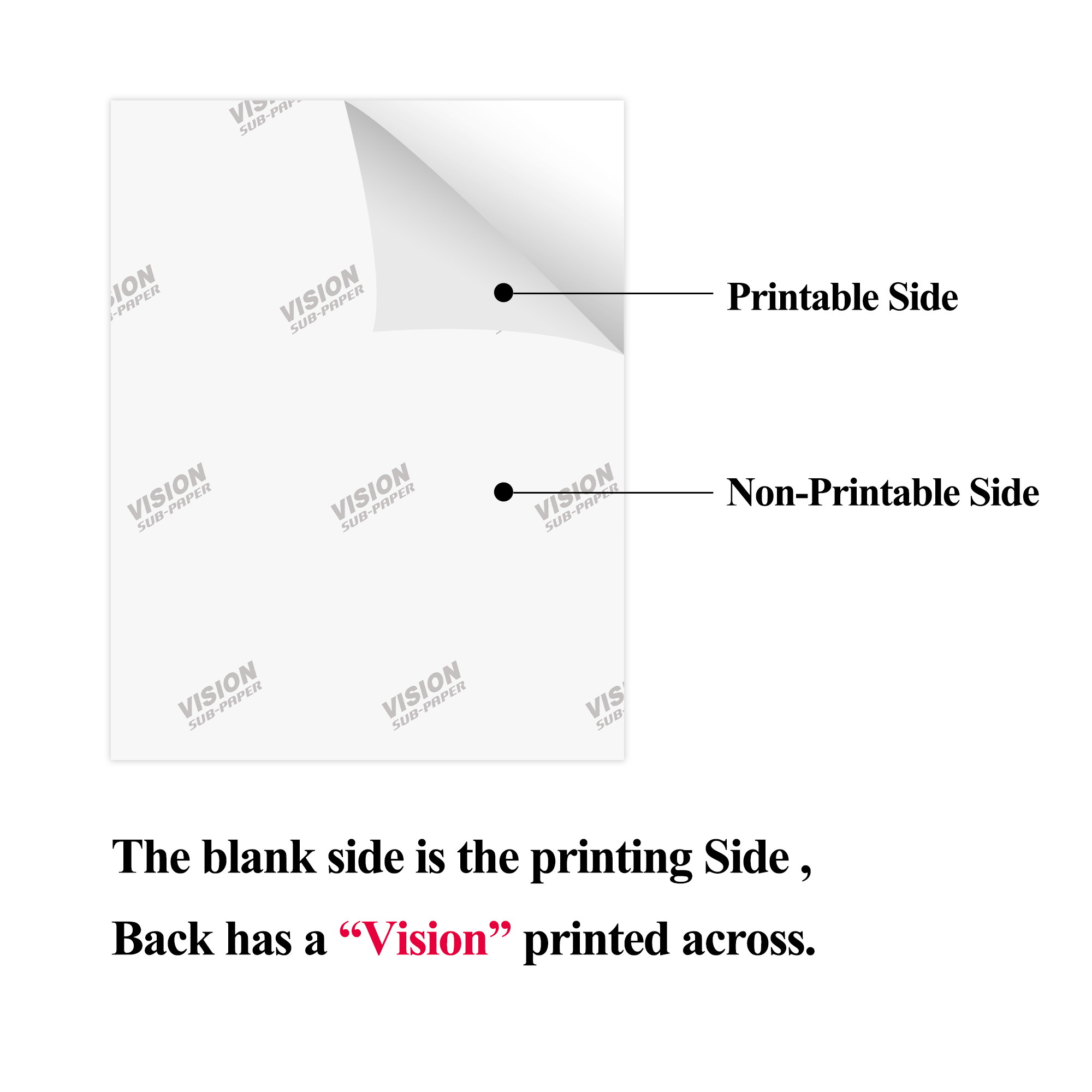 100g heat transfer paper, A4 heat sublimation transfer paper, heat transfer cup, heat transfer plate, heat transfer photo frame, heat transfer lithographic transfer paper, 100 sheets of heat transfer paper Specification image