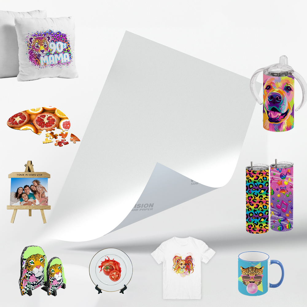 100g heat transfer paper, A4 heat sublimation transfer paper, heat transfer cup, heat transfer plate, heat transfer photo frame, heat transfer lithographic transfer paper, 100 sheets of heat transfer paper Application Scenario