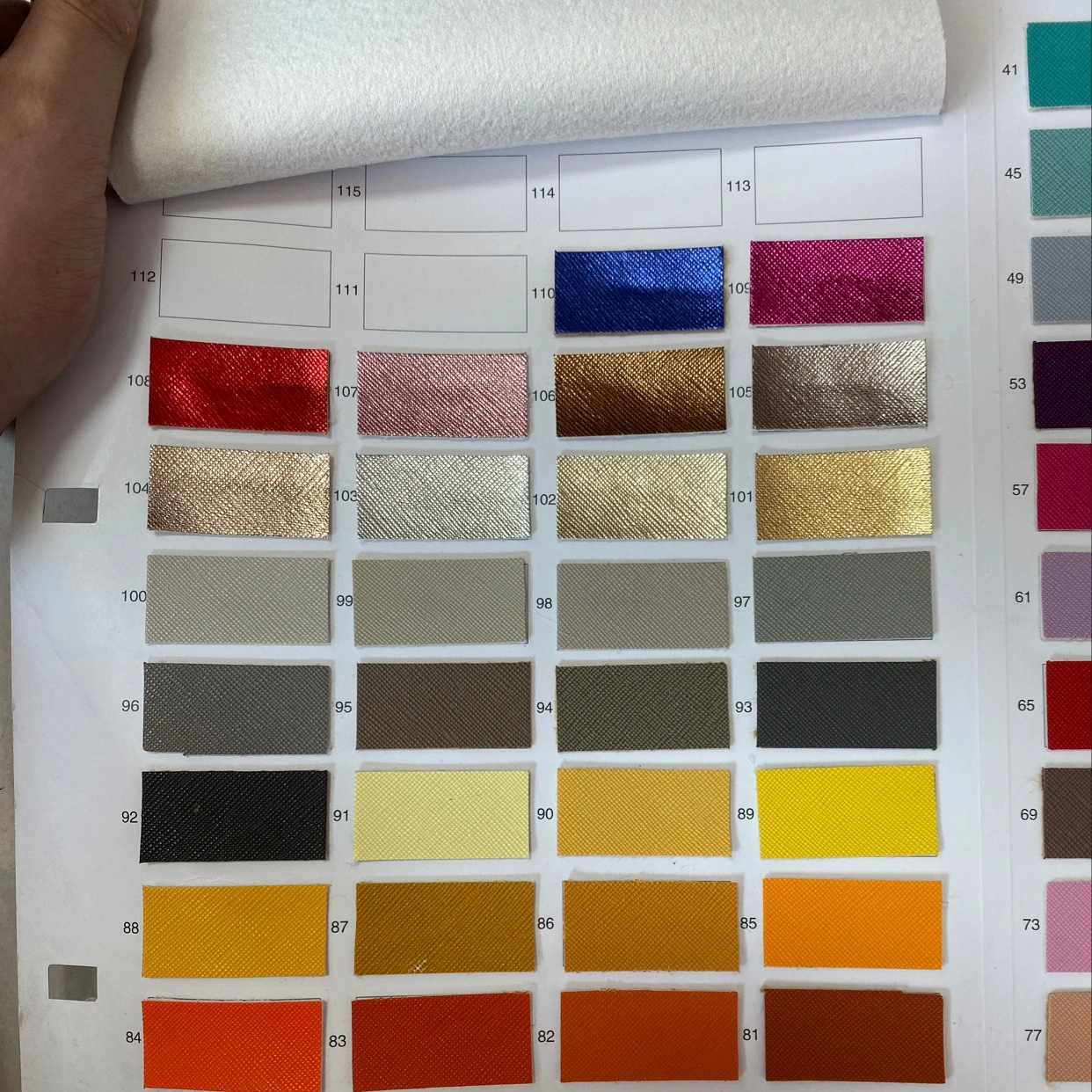 Leather, TPU laser, high, medium and low-end bag, sofa, shoe material and fabric Specification image