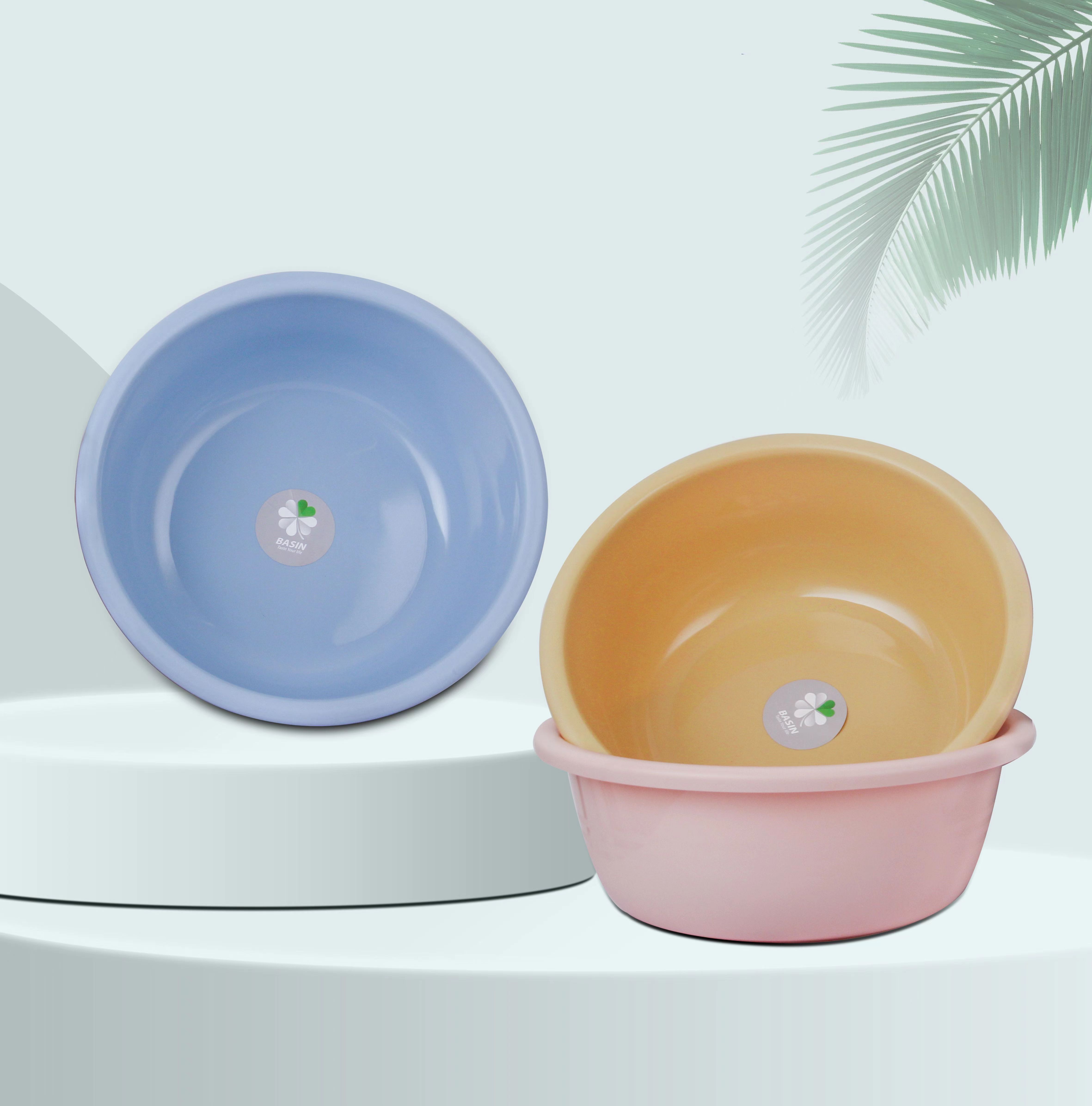 33*12.5 thick plastic washbasin, household laundry basin, student dormitory foot basin, baby small washbasin Specification image