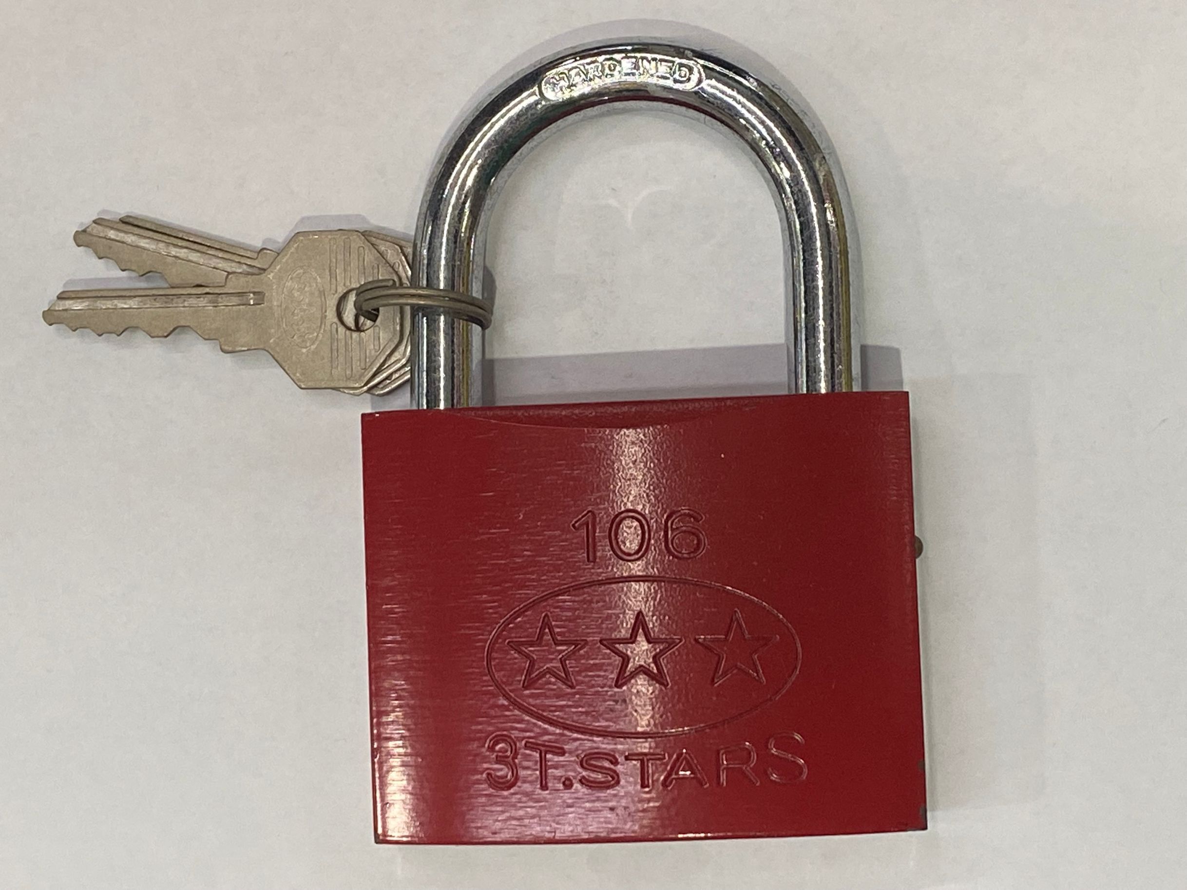 70mm红漆锁  门锁   挂锁   铜锁图