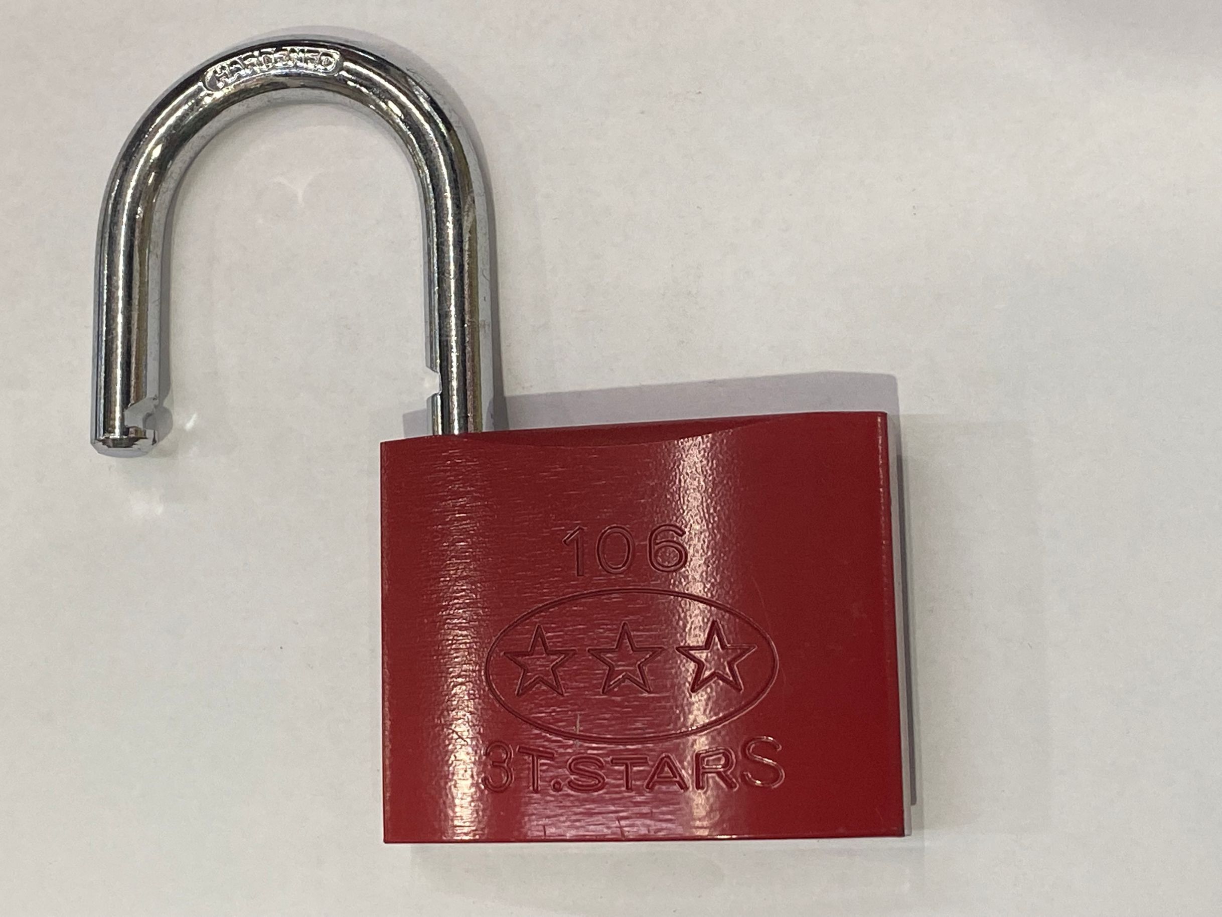 70mm红漆锁  门锁   挂锁   铜锁细节图