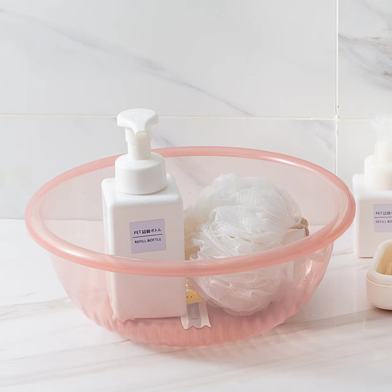 34*12 transparent pp plastic washbasin, water basin, fruit and vegetable basin, mostly used as a student laundry basin details Picture