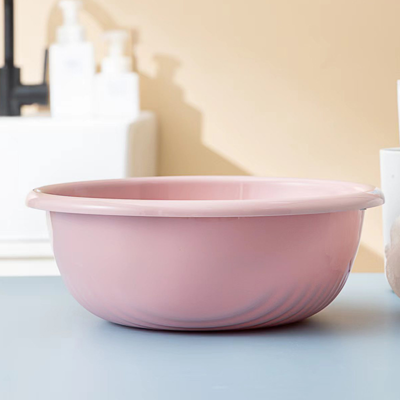 34*12 Nordic solid color darkened student dormitory laundry basin, household washbasin, plastic basin for washing vegetables Specification image