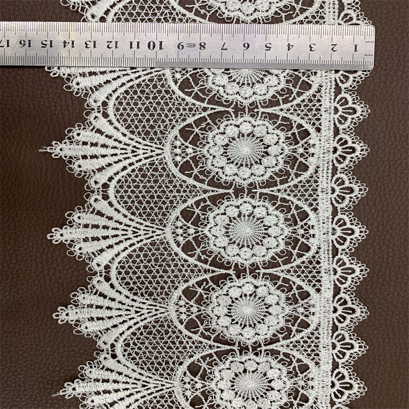 Lace, water-soluble embroidery, high-quality polyester fabric for skirt hem and sleeve decoration details Picture