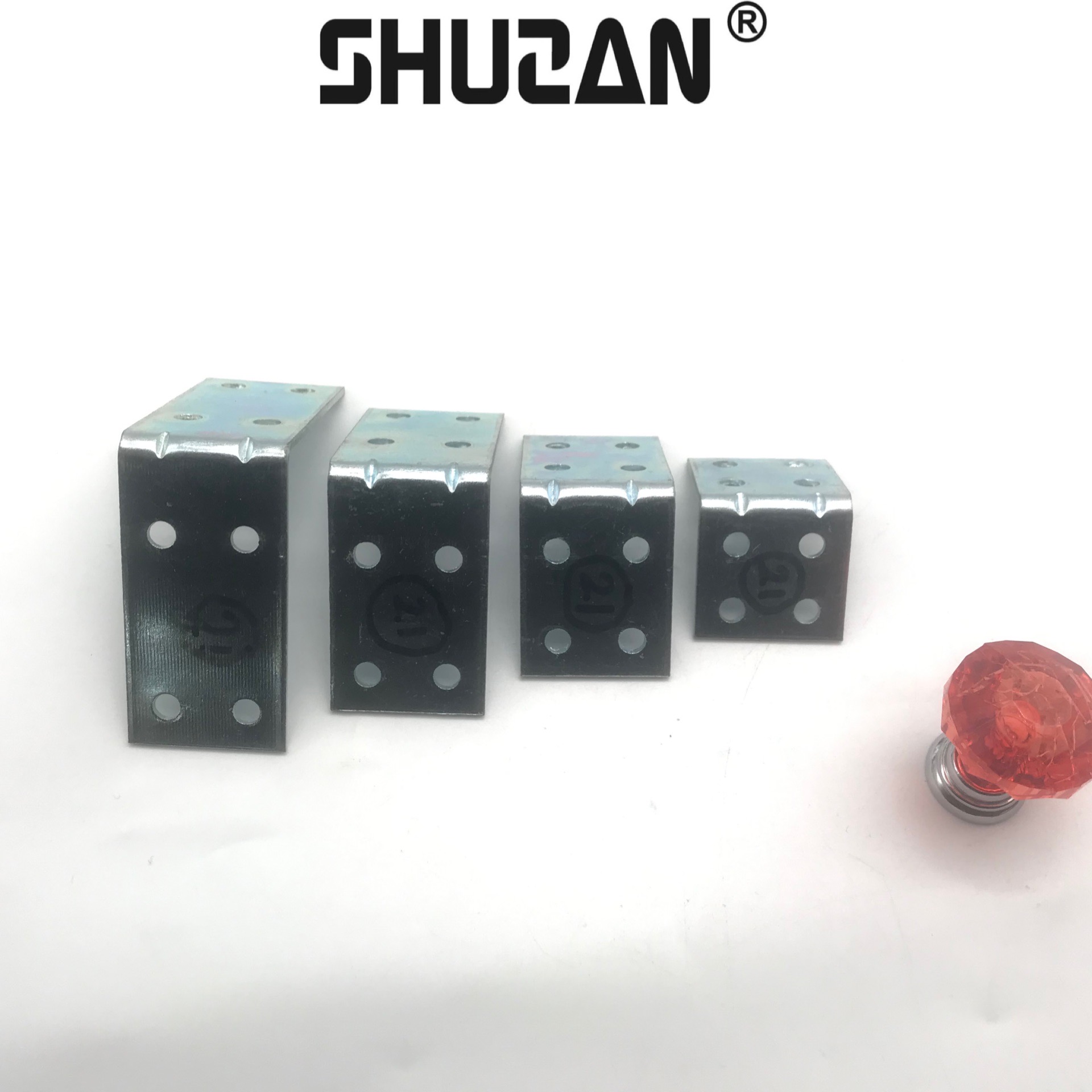 Shuzan well-known brand L-shaped reinforced Angle iron, Angle codes, triangular right-angle partitions, fixed brackets, furniture general reinforcing accessories JH456, other general hardware accessories 003 Item Picture