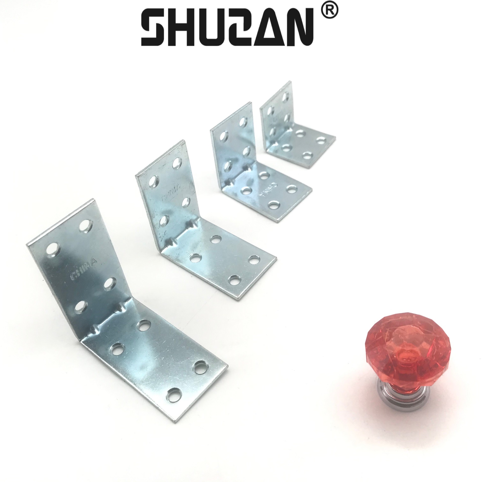 Shuzan well-known brand L-shaped reinforced Angle iron, Angle codes, triangular right-angle partitions, fixed brackets, furniture general reinforcing accessories JH456, other general hardware accessories 003 Application Scenario