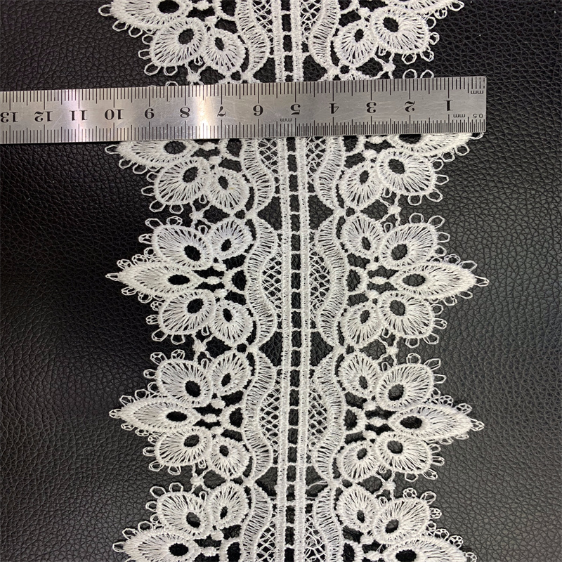 Factory direct sales of water-soluble lace accessories, lace, lace embroidery, high-quality polyester lace, double-sided symmetrical polyester lace, custom-made according to samples Application Scenario