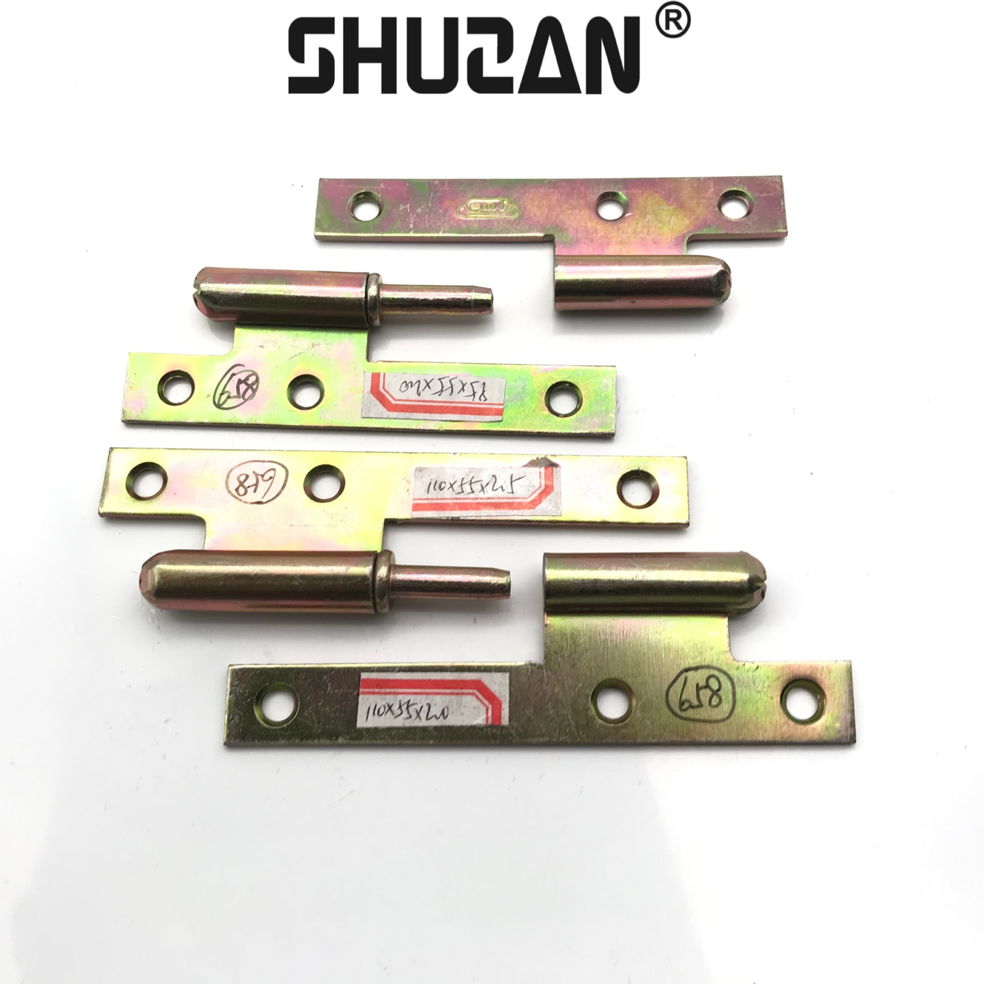 Shuzan brand hydraulic hinge wooden door swing H-type electroplated color zinc door hinge silent buffer torque hardware support accessories YH789 003 Item Picture