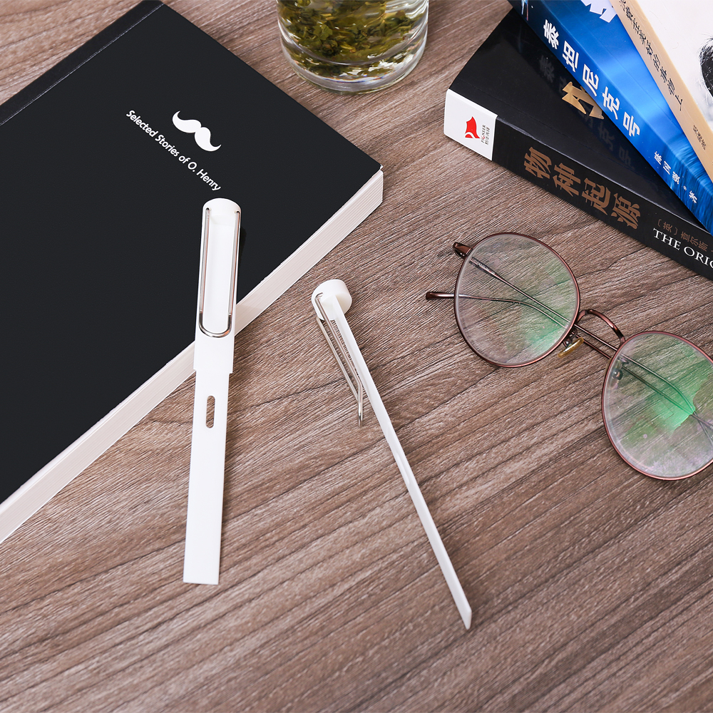 物叠生设计 新款创意钢笔造型书签 学生阅读进步书签 跨境可售