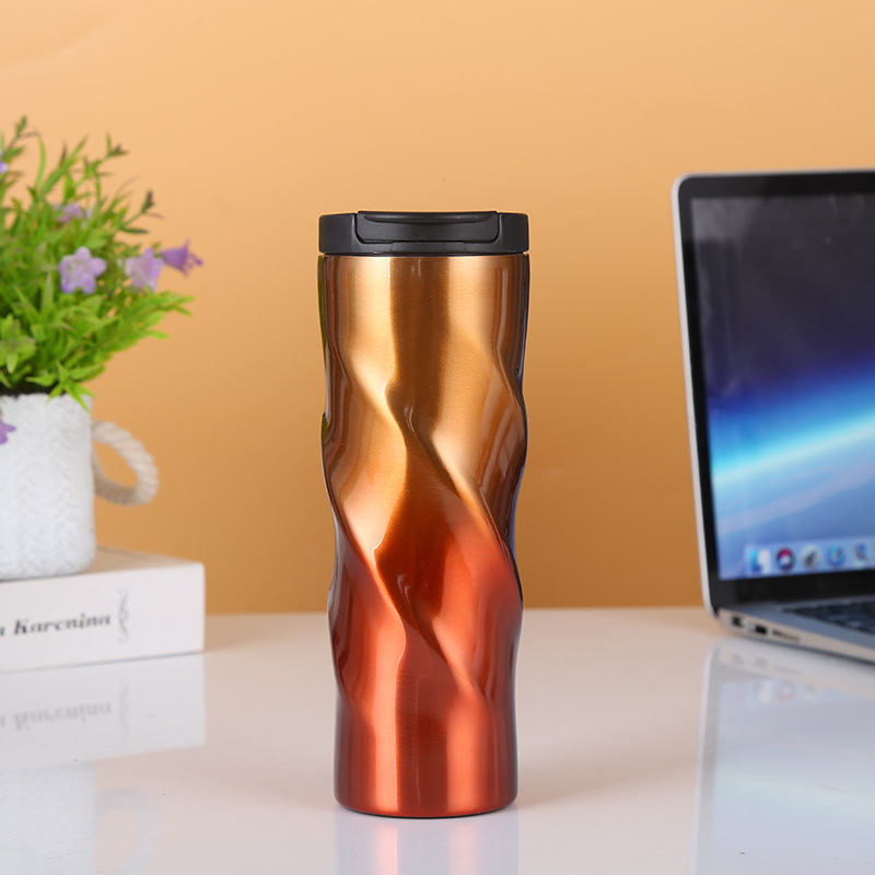 New 304 stainless steel diamond-shaped insulated cup Specification image