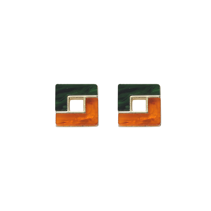 The new Korean-style color-blocking and patchwork earrings and stud accessories from Yudie are stylish and versatile