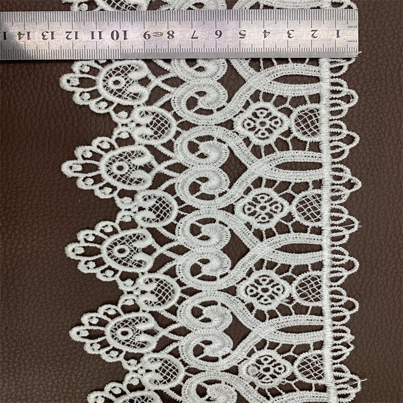 Factory direct sales of lace accessories, water-soluble lace, embroidery, high-quality polyester clothing accessories. Welcome to customize with samples details Picture