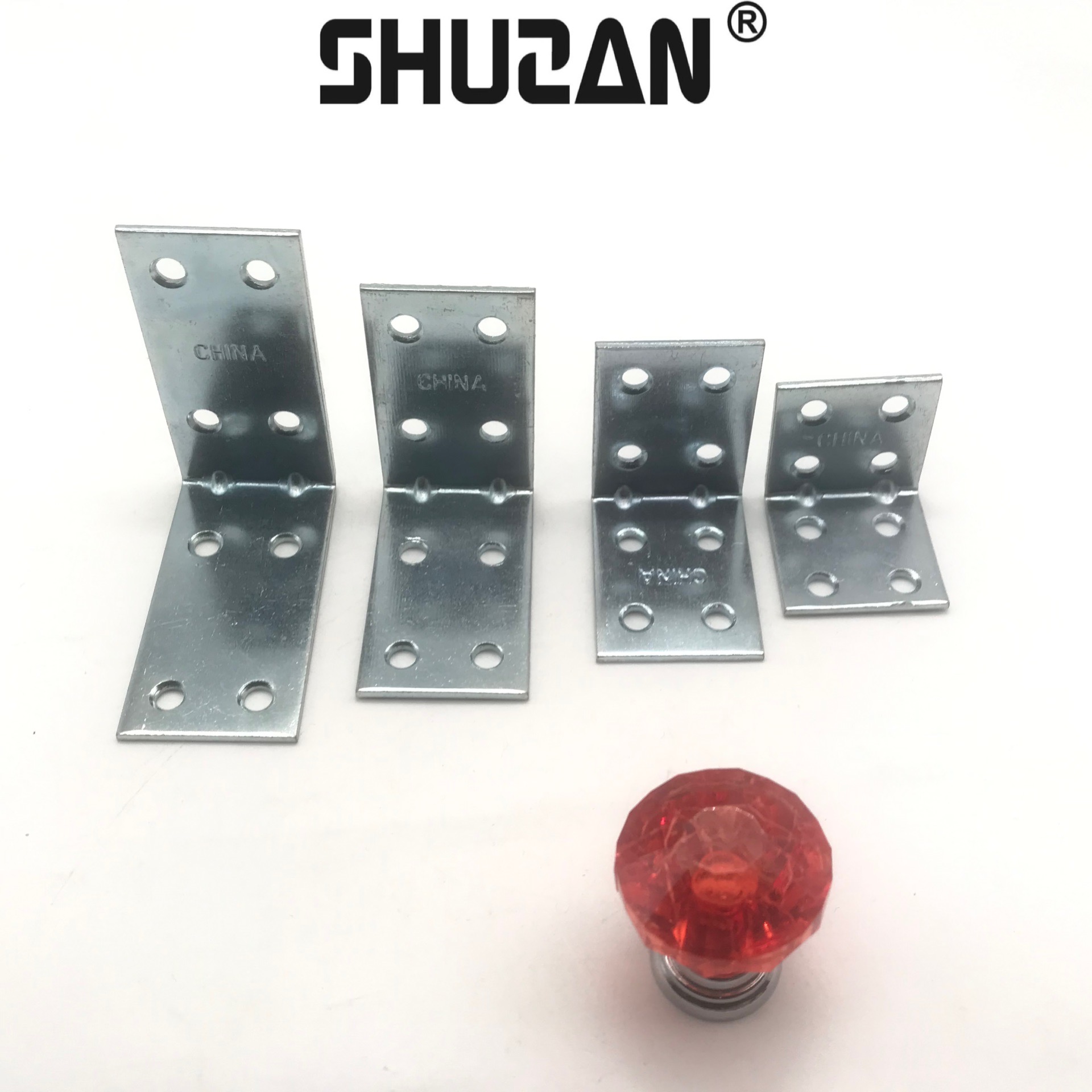 Shuzan well-known brand L-shaped reinforced Angle iron, Angle codes, triangular right-angle partitions, fixed brackets, furniture general reinforcing accessories JH456, other general hardware accessories 003