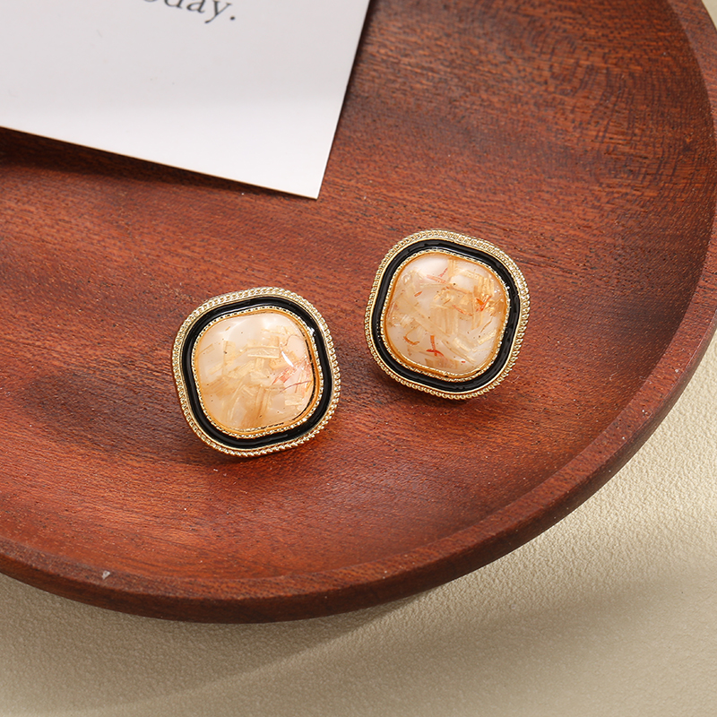 韩系轻奢干花时尚简约气质百搭耳环耳钉羽蝶饰品