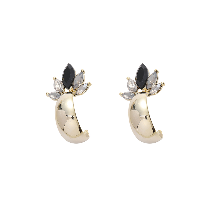 Korean-style light luxury, individual and cold style, InS-style crystal fashion earrings, stud earrings and butterfly accessories Item Picture