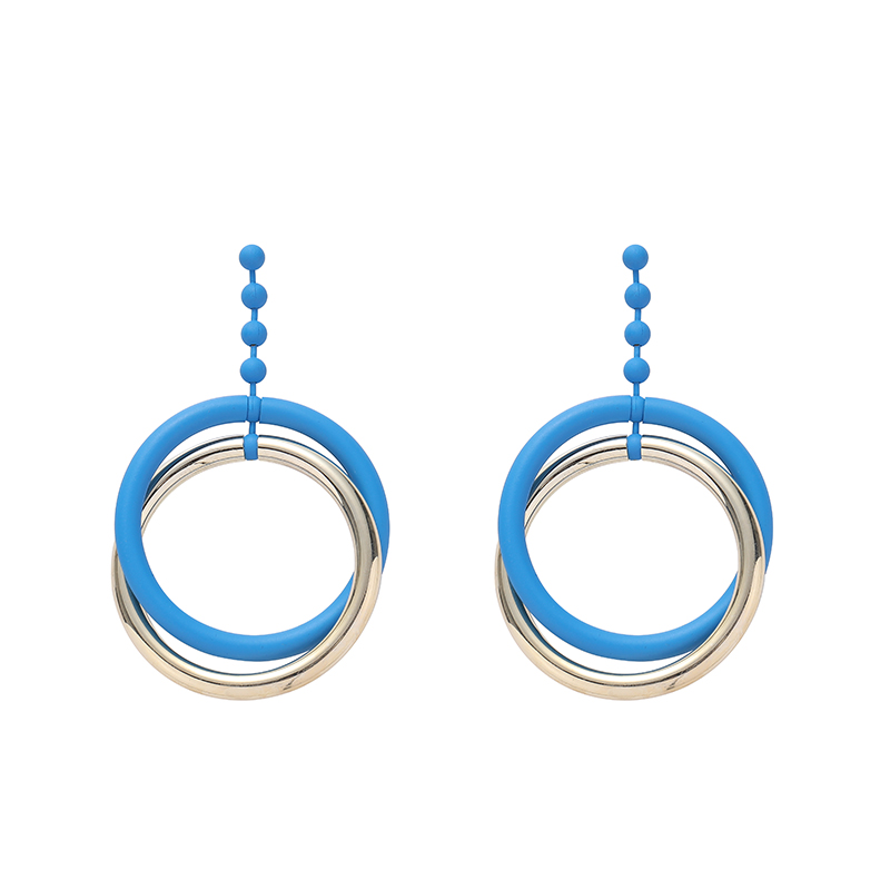 Korean-style light luxury fashion exaggerated Morandi color grand earrings, stud earrings and butterfly accessories Item Picture