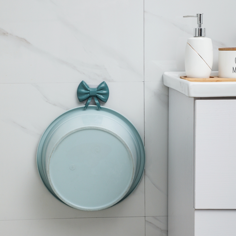 Apilamiento creativo lindo arco lavabo cocina baño sin perforación lavabo organizador y almacenamiento gancho rack Specification image