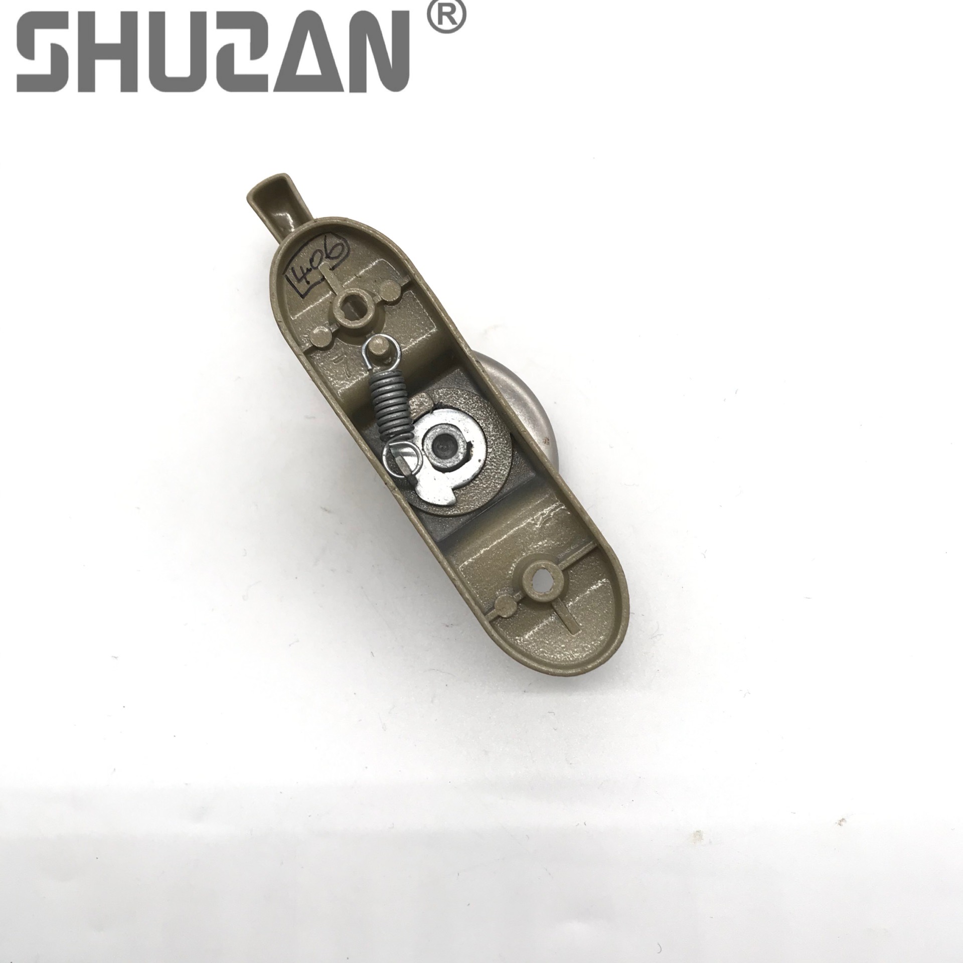 Shuzan high-quality brand sliding window crescent lock, aluminum alloy door and window lock, sliding door hook lock, sliding window lock, handle lock, fastening model A1, lock accessories 003 details Picture