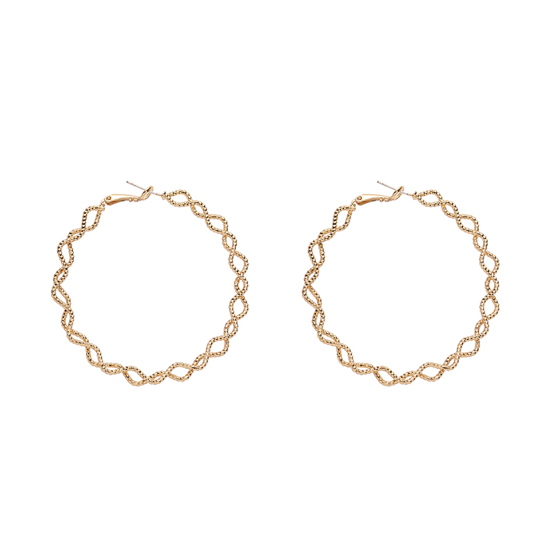 Korean-style French fashion, versatile and elegant, exaggerated large circle earrings, stud earrings, butterfly jewelry Item Picture