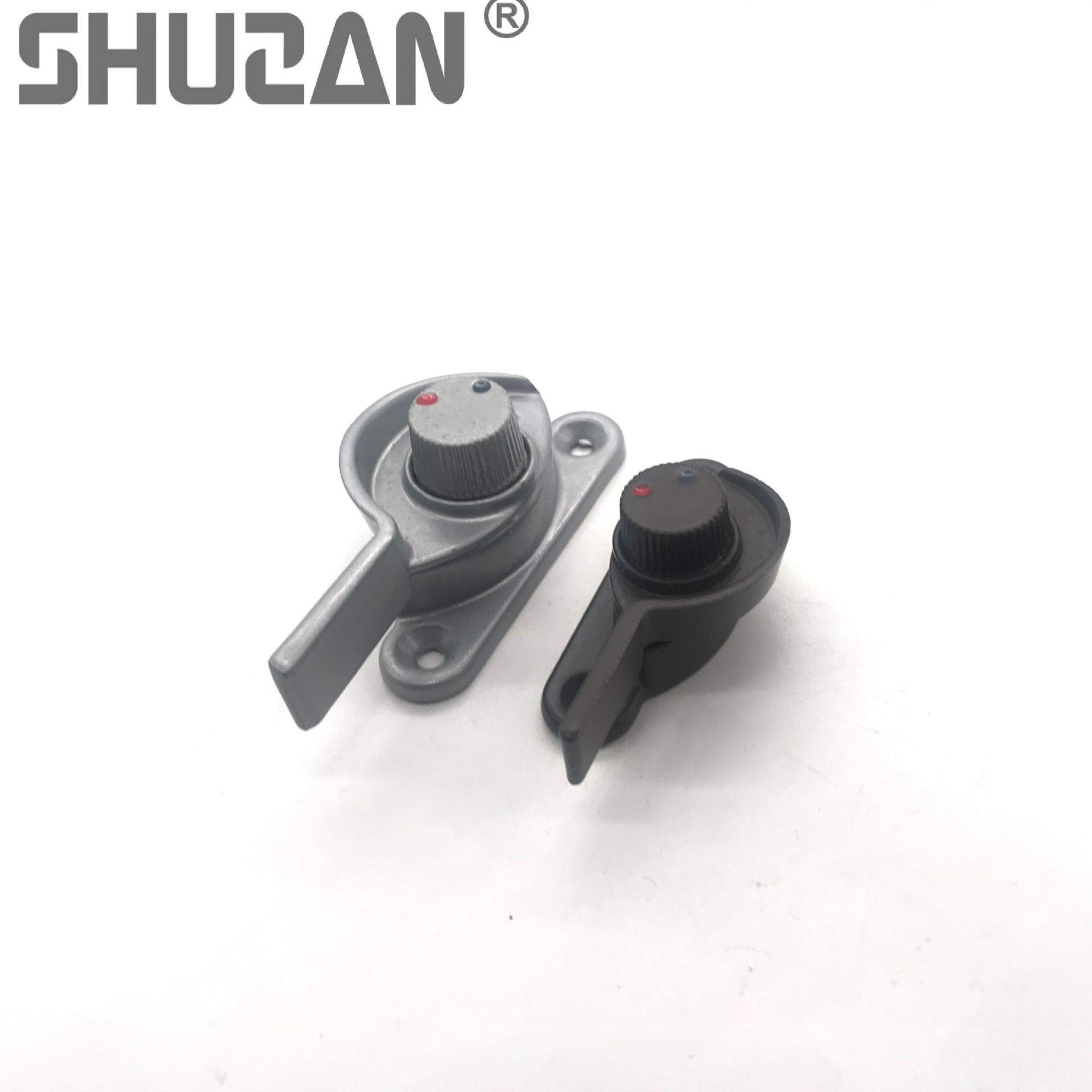 Shuzan well-known brand sliding window crescent lock, aluminum alloy door and window lock, sliding door hook lock, sliding window lock, special lock for security doors, model B2, lock accessories 003 Item Picture