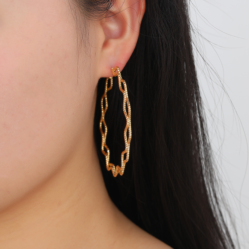Korean-style French fashion, versatile and elegant, exaggerated large circle earrings, stud earrings, butterfly jewelry Application Scenario