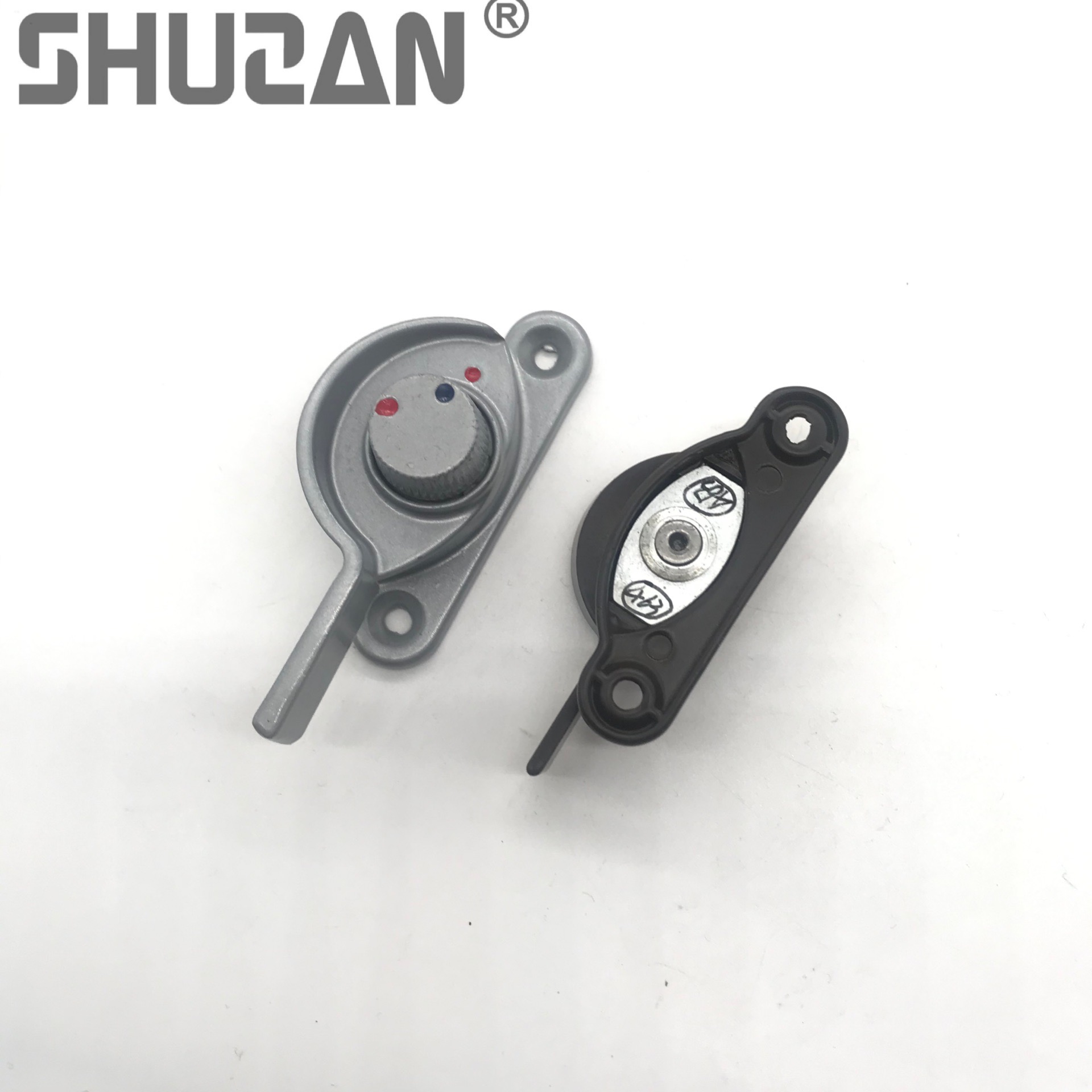 Shuzan well-known brand sliding window crescent lock, aluminum alloy door and window lock, sliding door hook lock, sliding window lock, special lock for security doors, model B2, lock accessories 003 Specification image