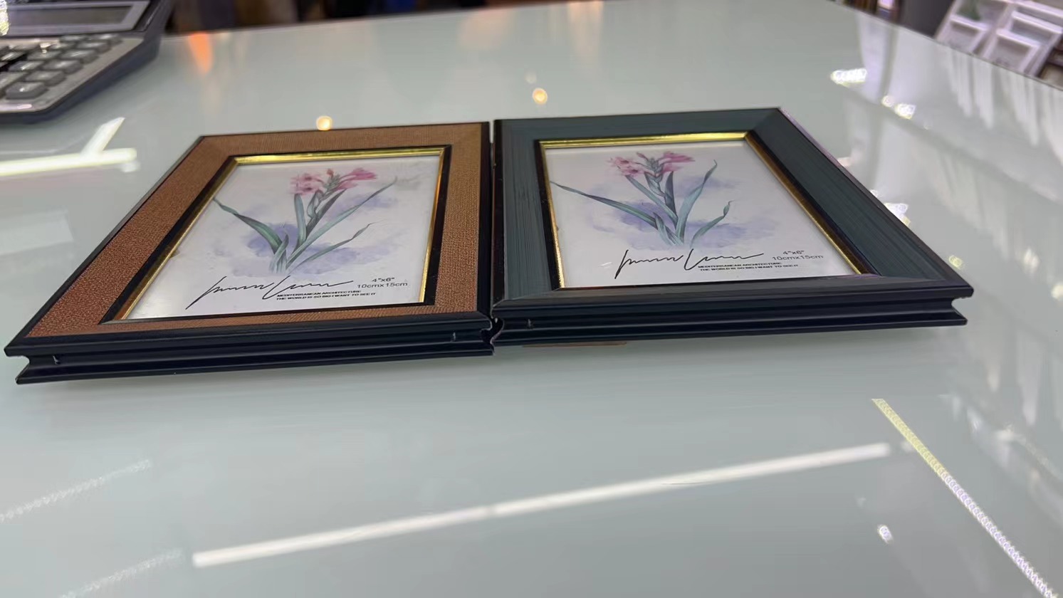稻草人主题LED光纤花塑料花盆冰箱贴 圣诞装饰品创意家居装饰磁贴冰箱门贴产品图