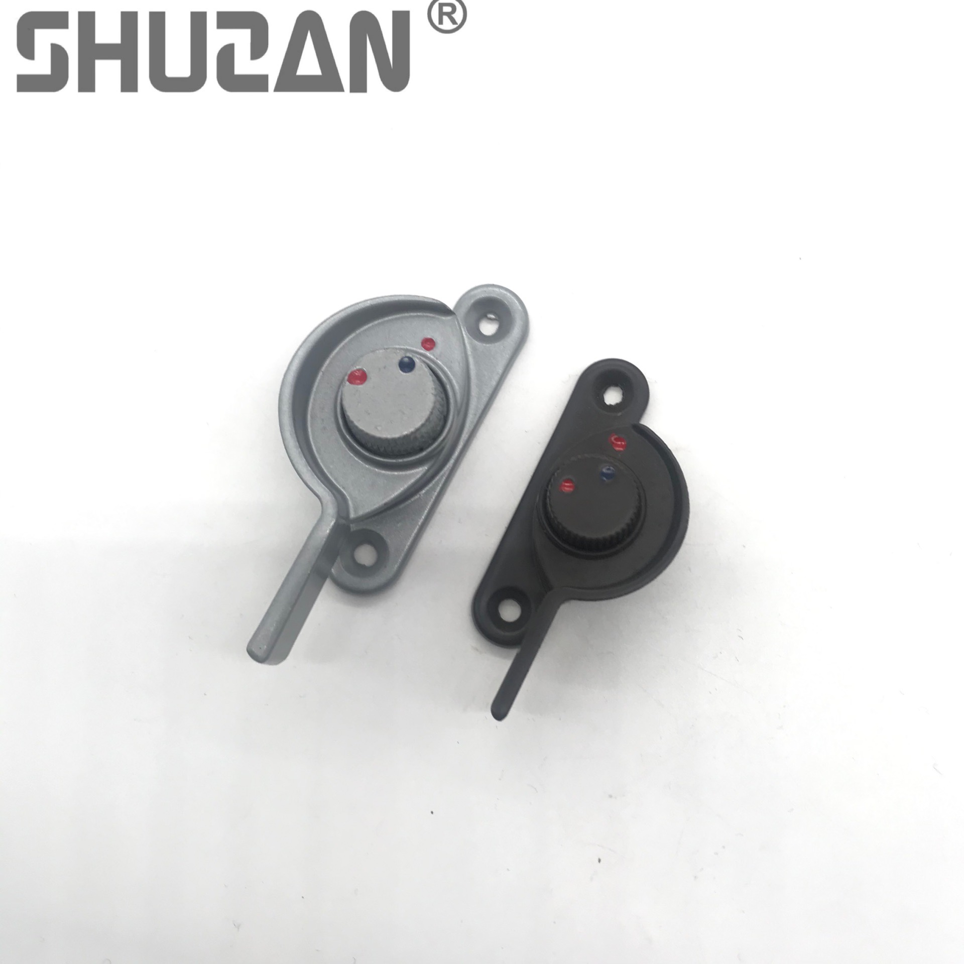 Shuzan well-known brand sliding window crescent lock, aluminum alloy door and window lock, sliding door hook lock, sliding window lock, special lock for security doors, model B2, lock accessories 003