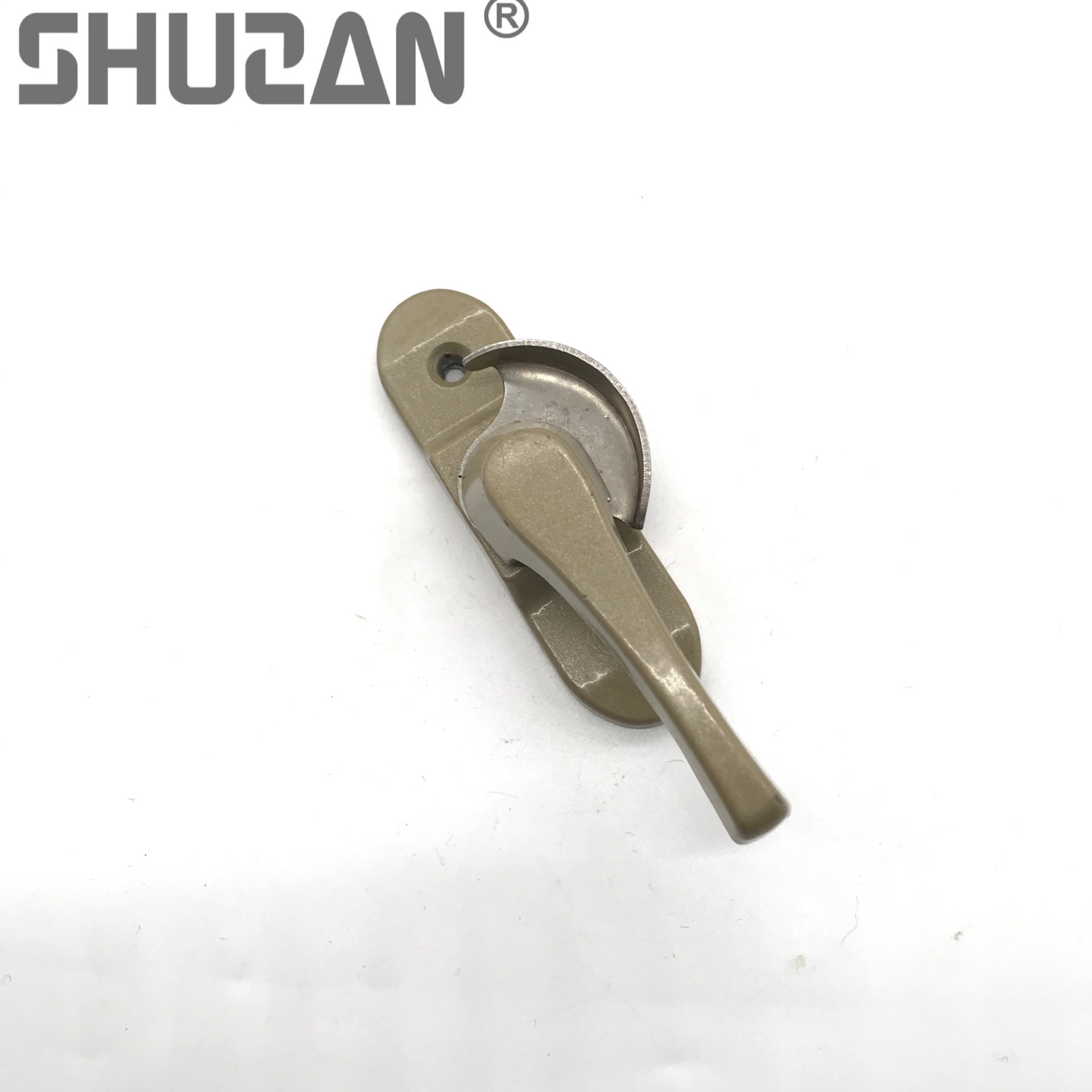 Shuzan high-quality brand sliding window crescent lock, aluminum alloy door and window lock, sliding door hook lock, sliding window lock, handle lock, fastening model A1, lock accessories 003