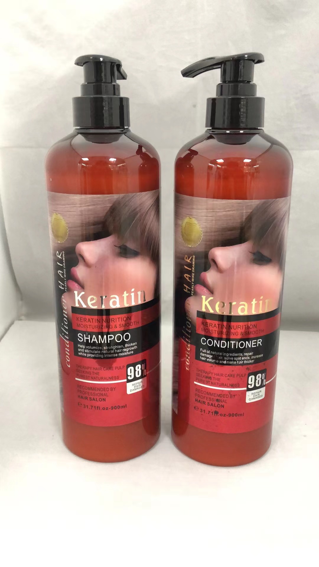 Keratin98% 洗发水 护发素 图