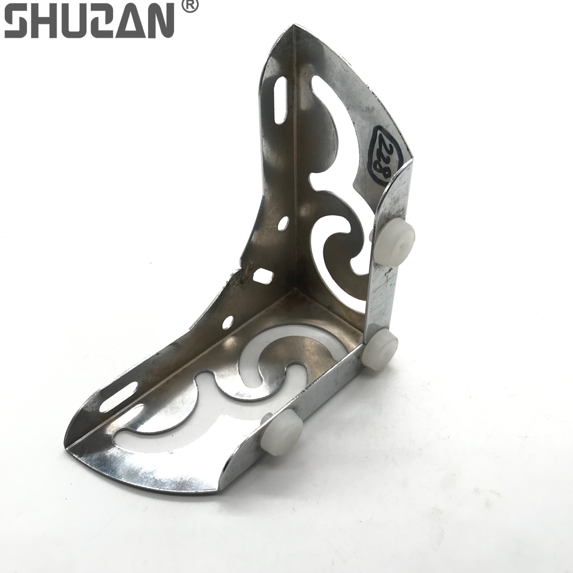 Shuzan Fashion brand furniture base decoration hardware accessories living room sofa 6-point two-in-one patterned feet simple and elegant universal accessories B300 003 Item Picture