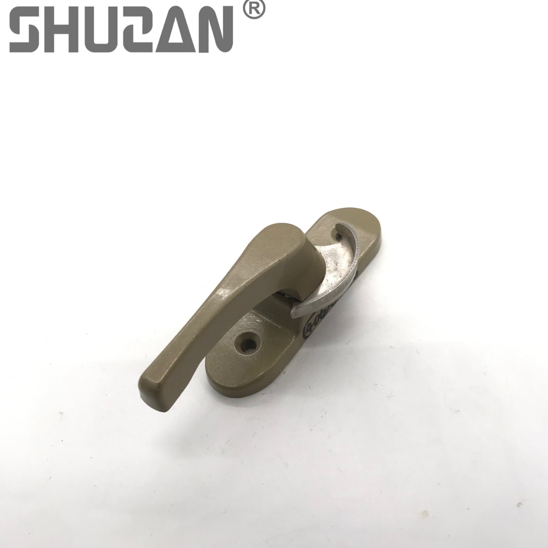 Shuzan high-quality brand sliding window crescent lock, aluminum alloy door and window lock, sliding door hook lock, sliding window lock, handle lock, fastening model A1, lock accessories 003 Item Picture