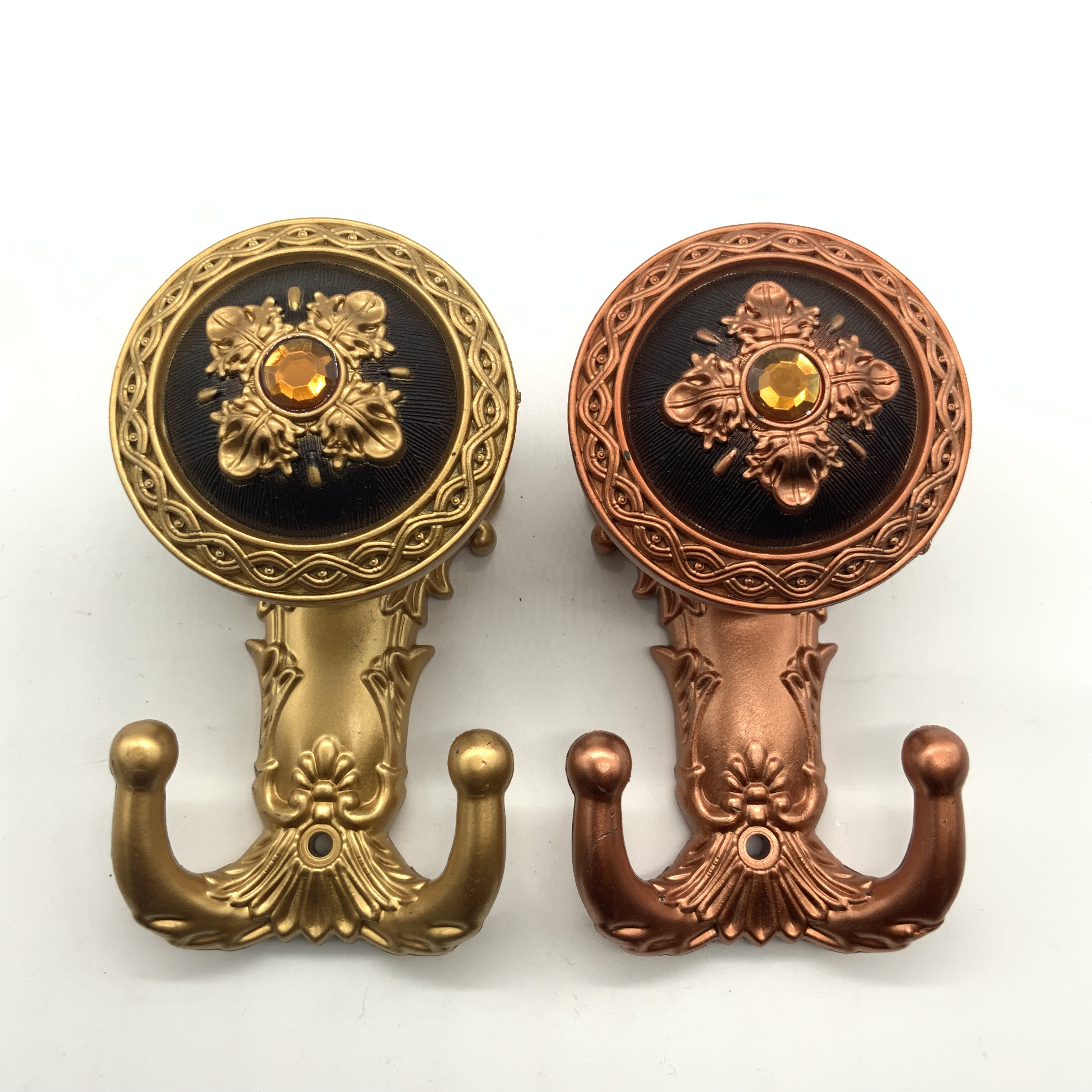 舒赞 居美家 树脂小水晶无痕挂钩家用卧室浴室厨房壁钩固定窗帘配件挂钩时尚实用 JMJ003