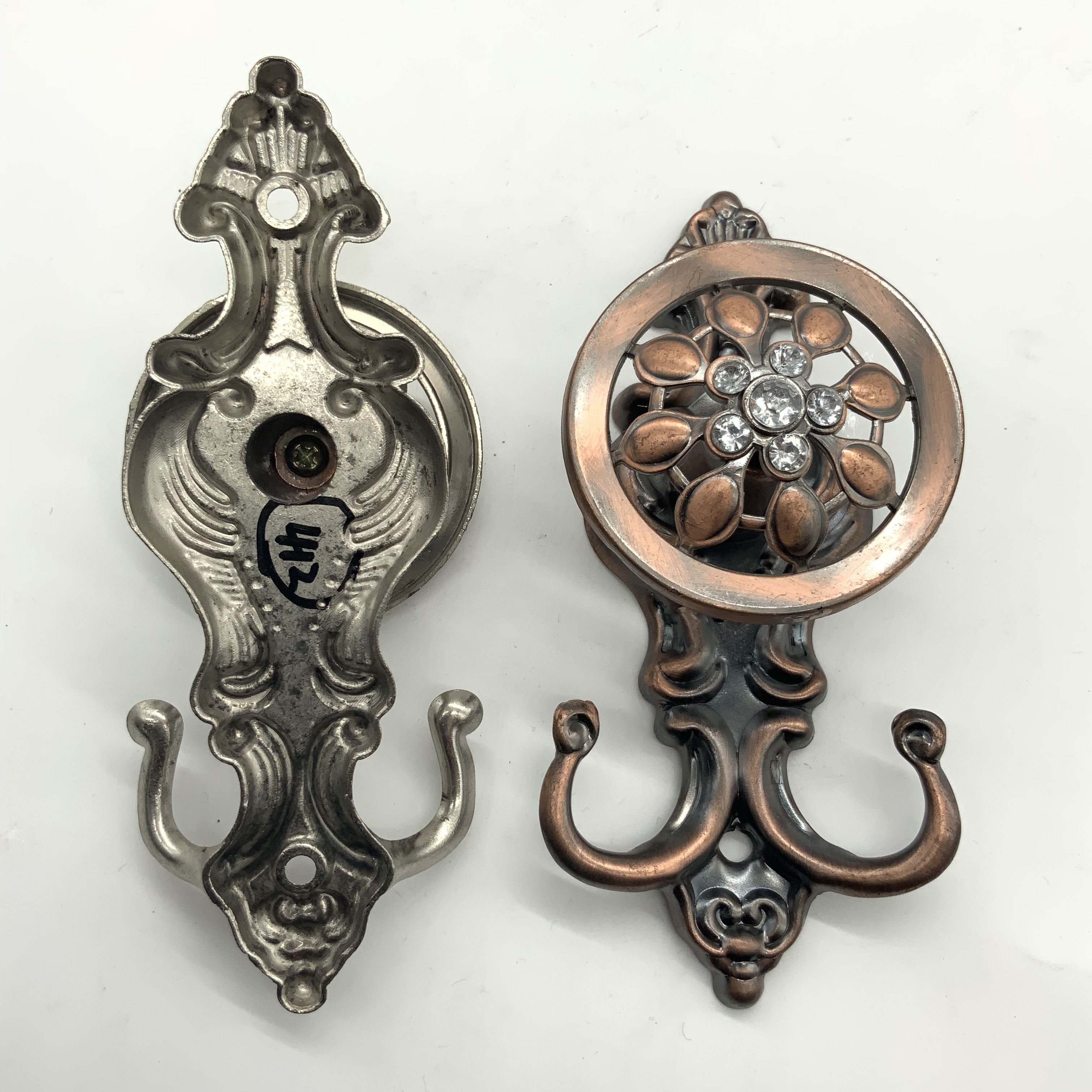 Shuzan Non-drilling European Crystal Diamond Sticky Hook Wall Hanging Hook Ball Decorative Wall Hook Strong Traceless Hook Set C789 Coat hook, hook, sticky hook, Hook 003 details Picture