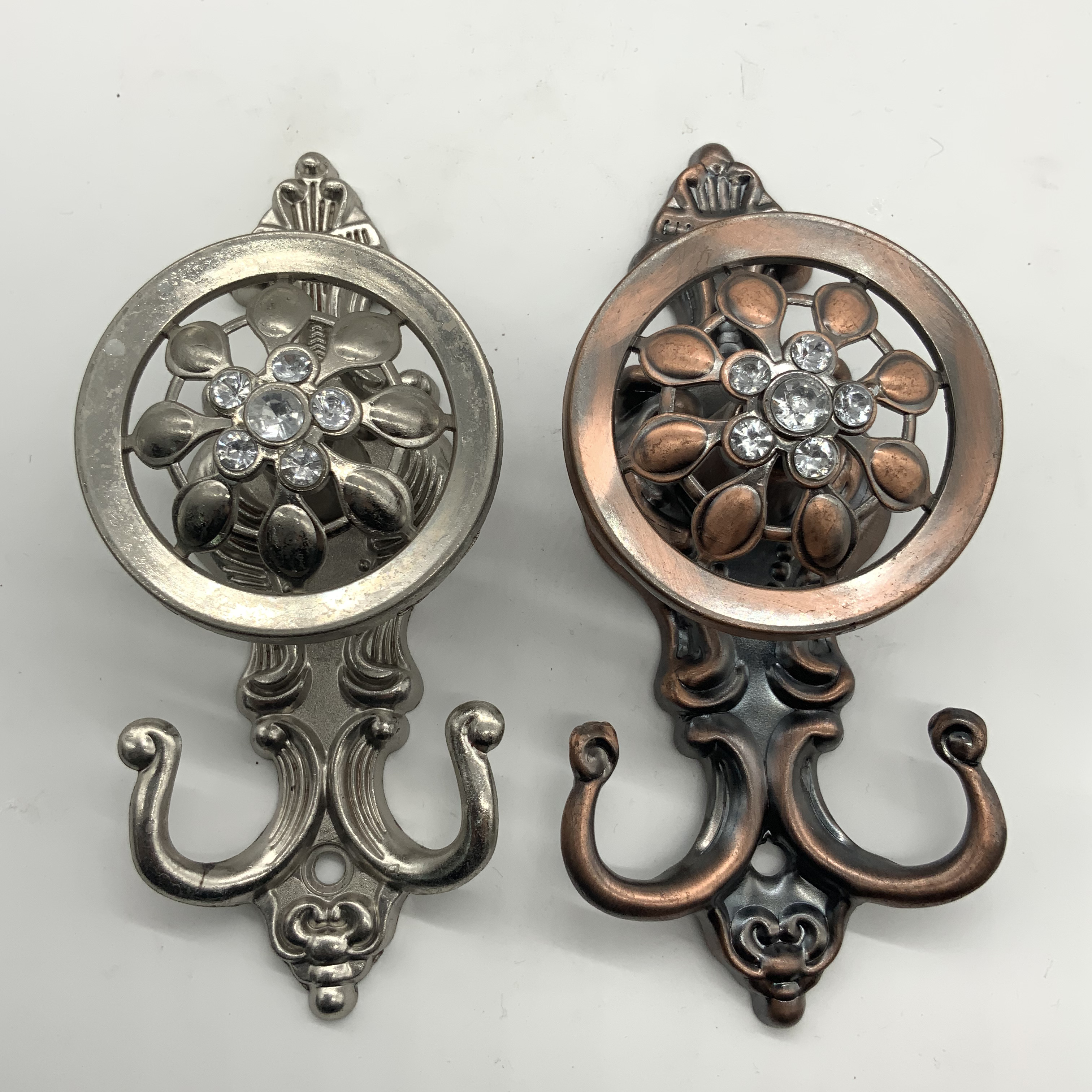 舒赞 免打孔欧式水晶钻粘钩壁挂钩挂球装饰墙钩 强力无痕挂钩套装 C789 衣钩、挂钩、粘钩、钩子 003