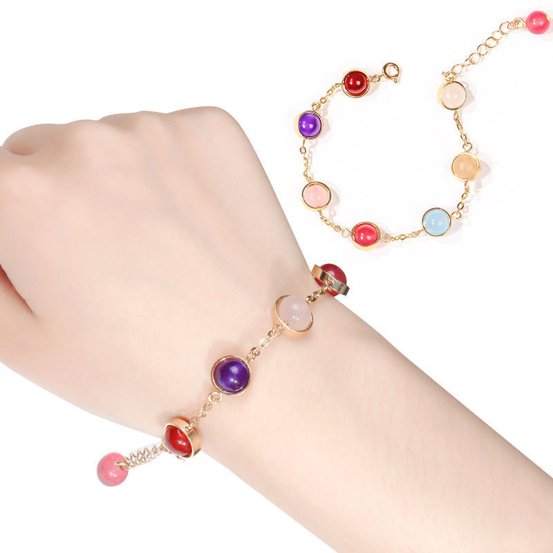 闺蜜手链/原创设计/彩虹白底实物图