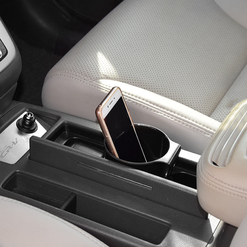 Car multi-functional cup holder, creative multi-functional storage box, creative beverage rack, trash can, car beverage rack QW242 Specification image