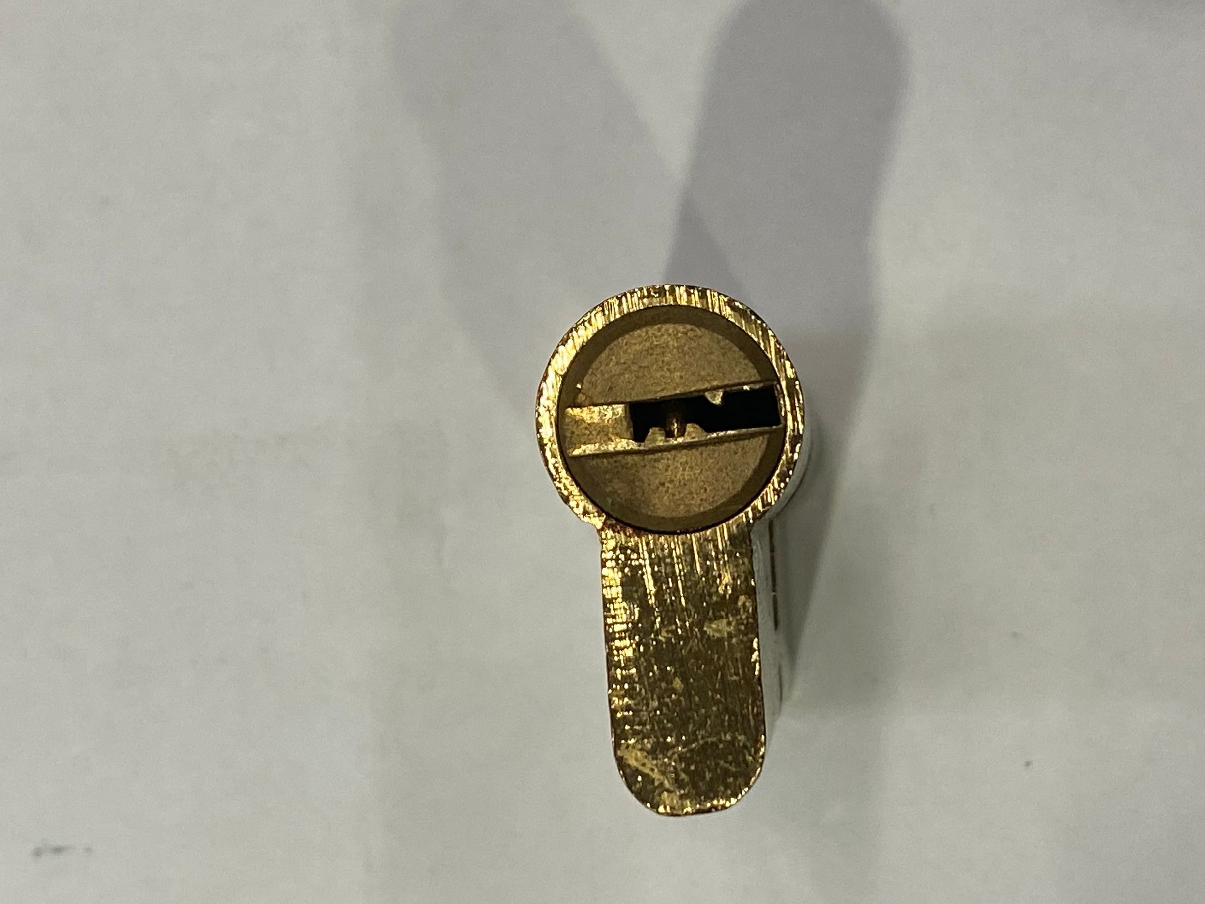 [Fangyuan Lock Industry]70mm titanium gold lock cylinder triangular bracket pin Specification image