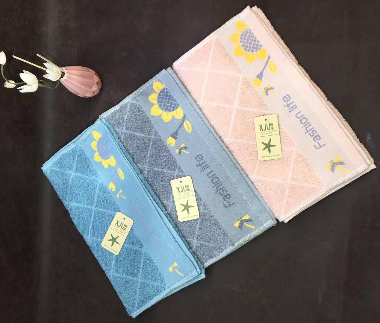 Pure cotton towels for adult household use, thickened absorbent face towels, street vendors, supermarkets, wholesale from manufacturers