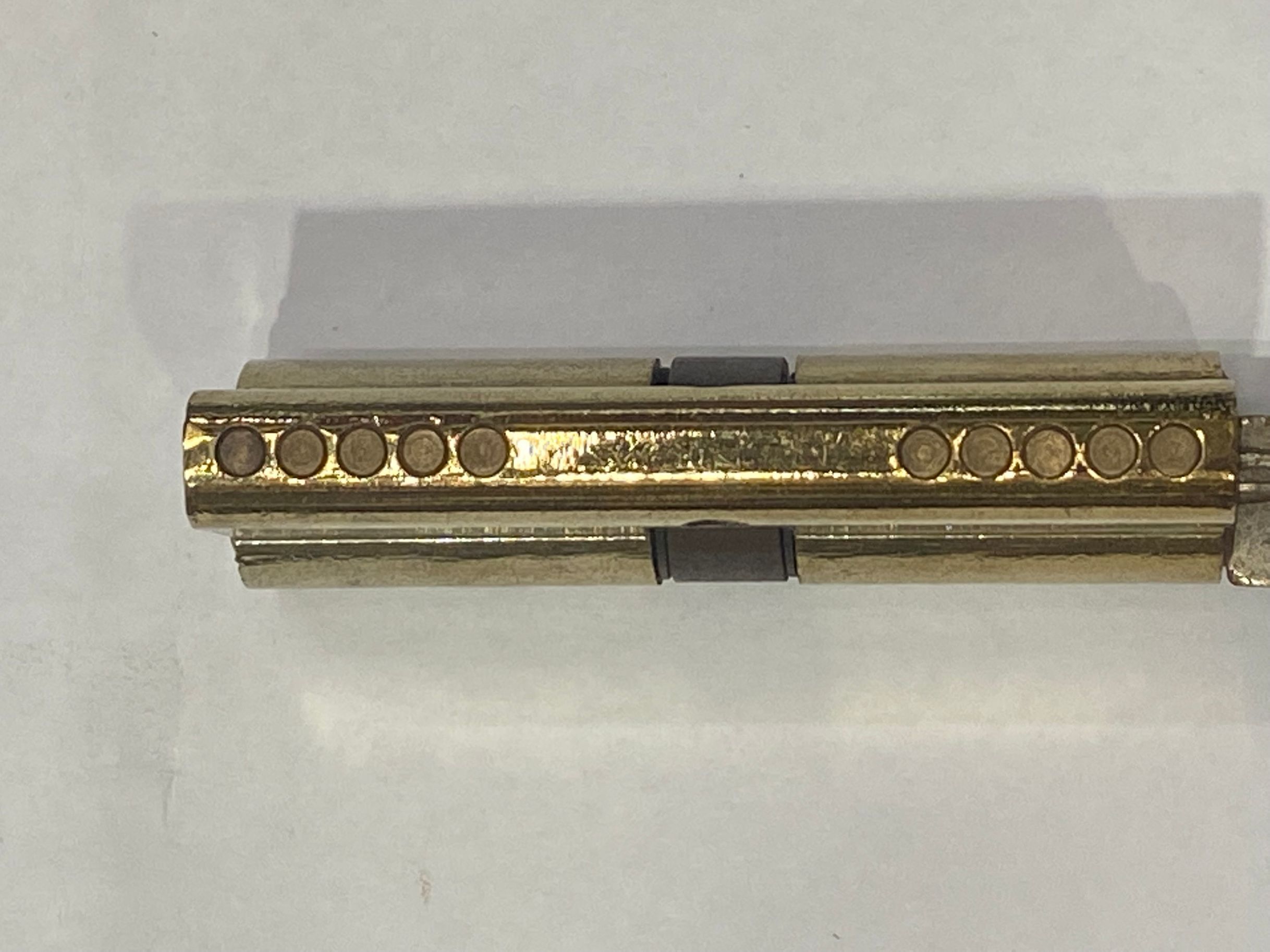 [Fangyuan Lock Industry]70mm titanium gold lock cylinder triangular bracket pin details Picture