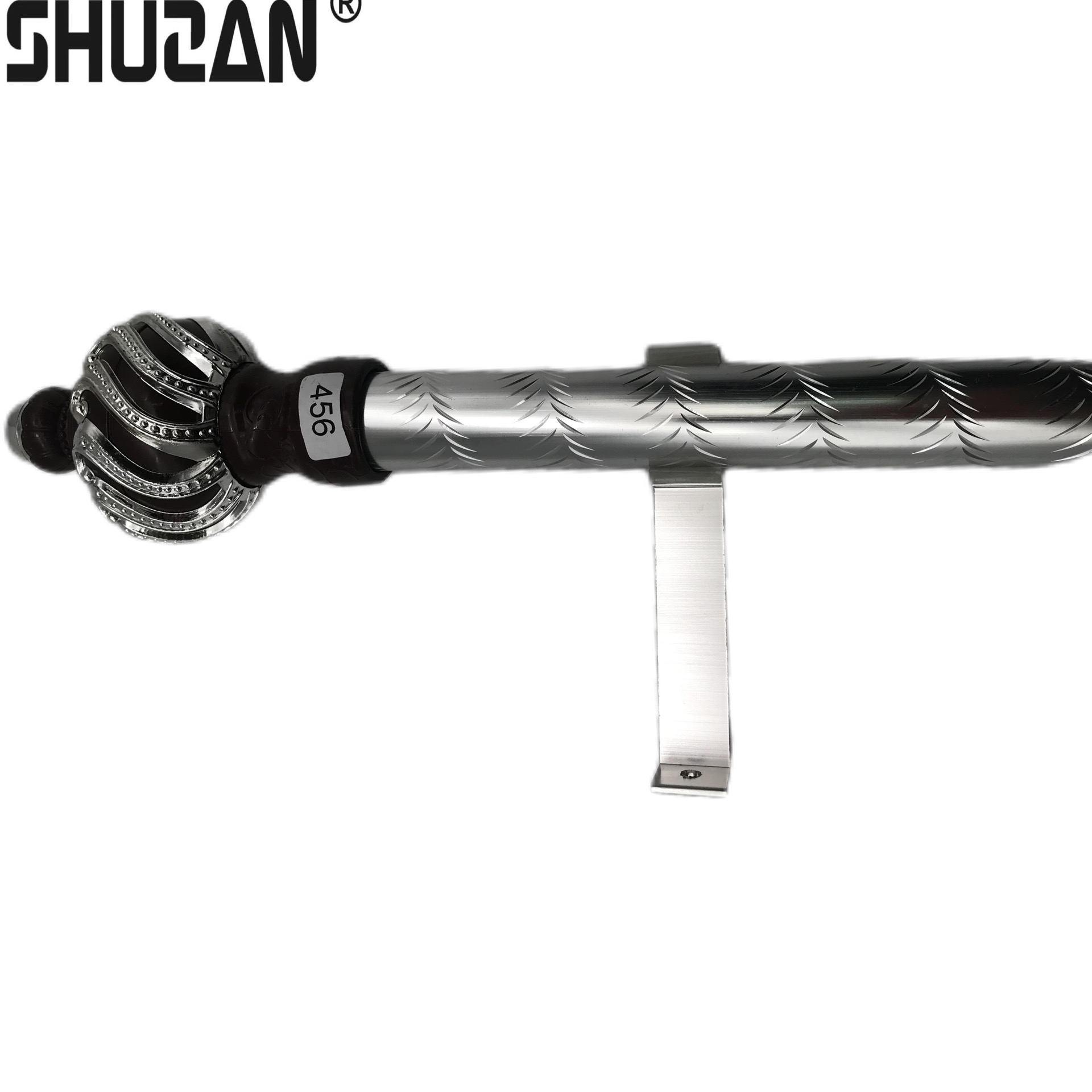 Shuzan, a well-known brand, offers modern and simple aluminum alloy thickened curtains, Roman rods, single rods, double rods, curtain tracks, guide rails, curtain slides, high-quality model C3, and other universal hardware accessories 003 details Picture