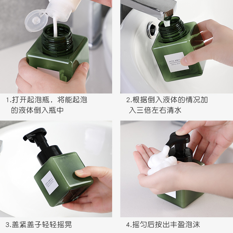 Foaming bottle for facial cleanser details Picture
