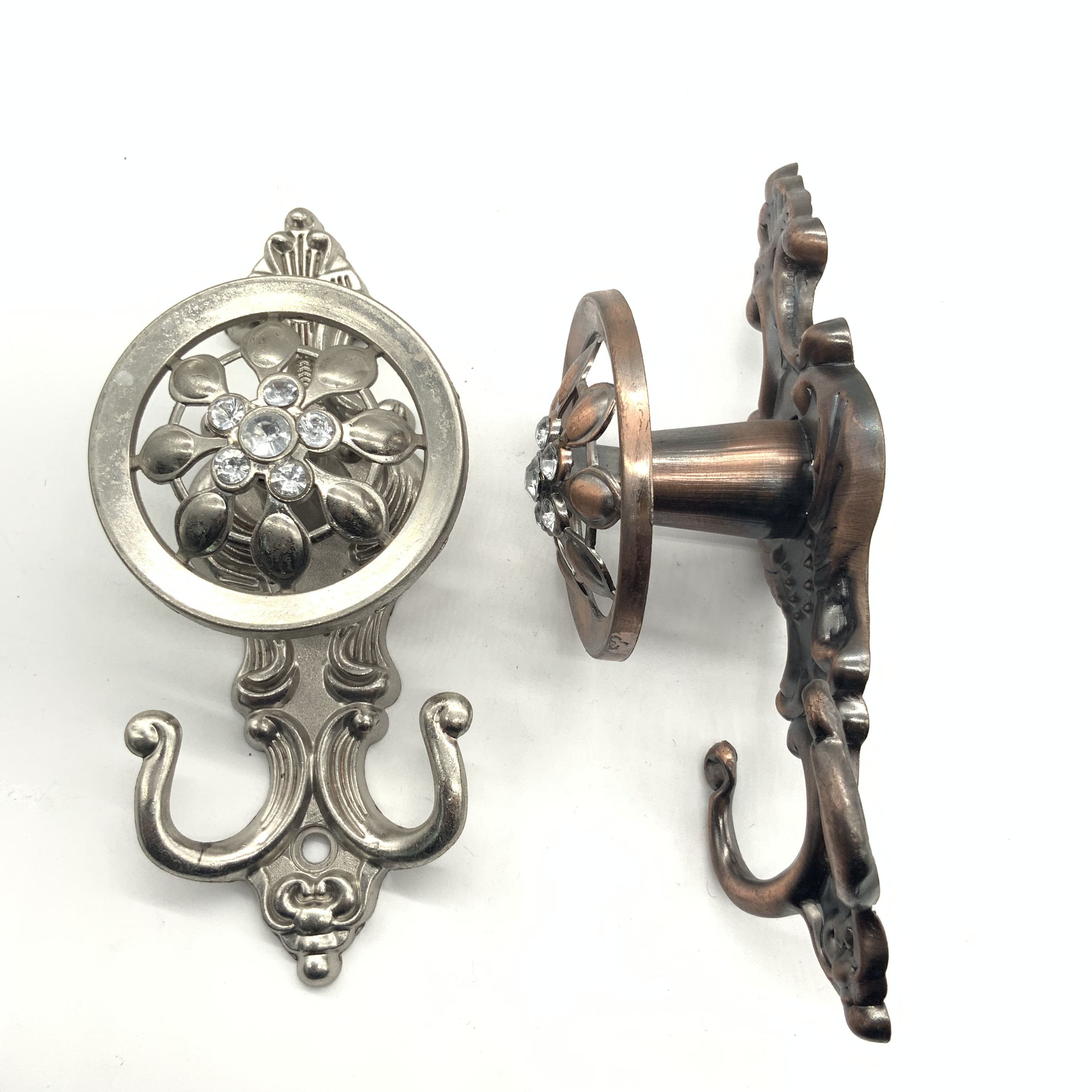 Shuzan Non-drilling European Crystal Diamond Sticky Hook Wall Hanging Hook Ball Decorative Wall Hook Strong Traceless Hook Set C789 Coat hook, hook, sticky hook, Hook 003 Specification image