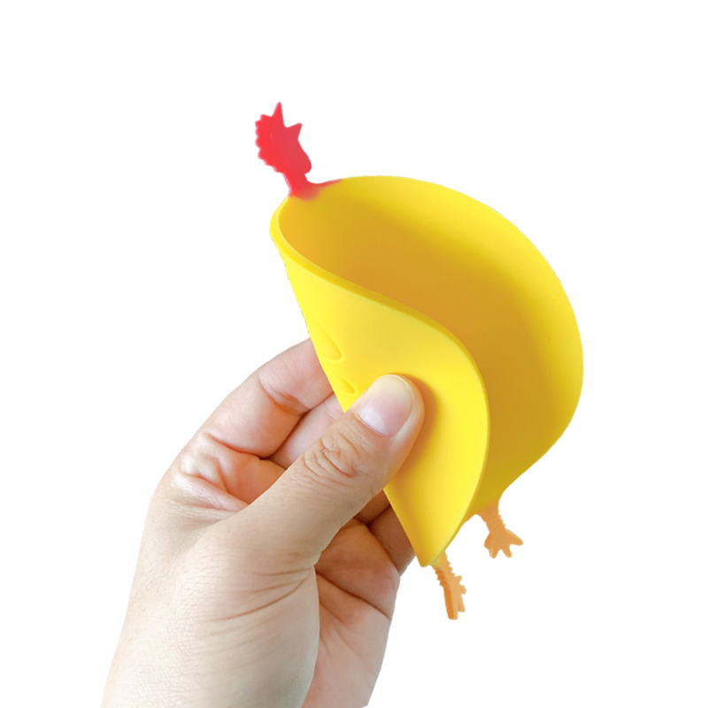 "Scream Chicken Coaster, Heat insulation pad, high-temperature resistant silicone, anti-scald table mat, cartoon table mat, household coaster, plate and bowl mat. details Picture