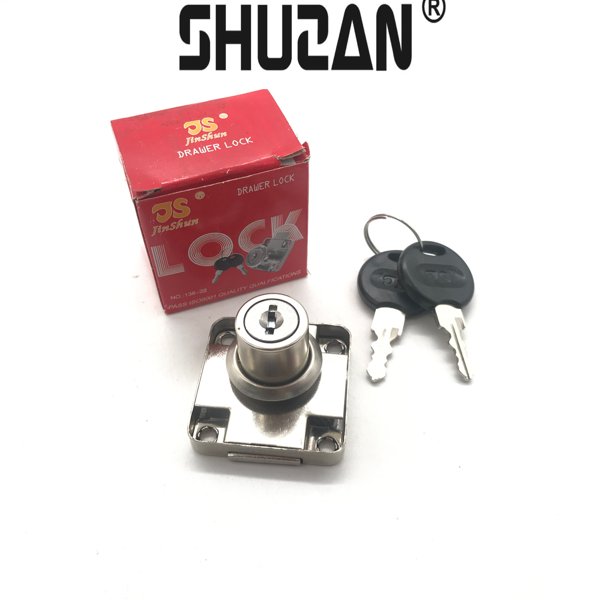 Shuzan Angu brand 338-22A type office desk drawer lock, Special slant tongue lock for office cabinet furniture drawers, Factory direct sales, durable model, other locks 003 Item Picture