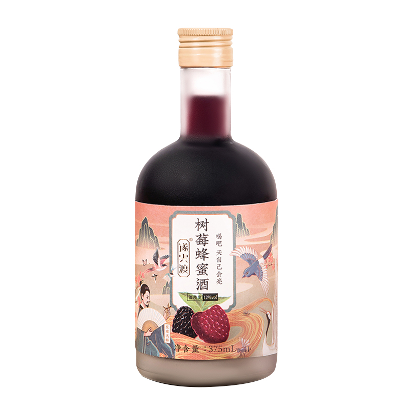 遂雲渡树莓蜂蜜酒12%vol 375ml/瓶 单瓶详情图5