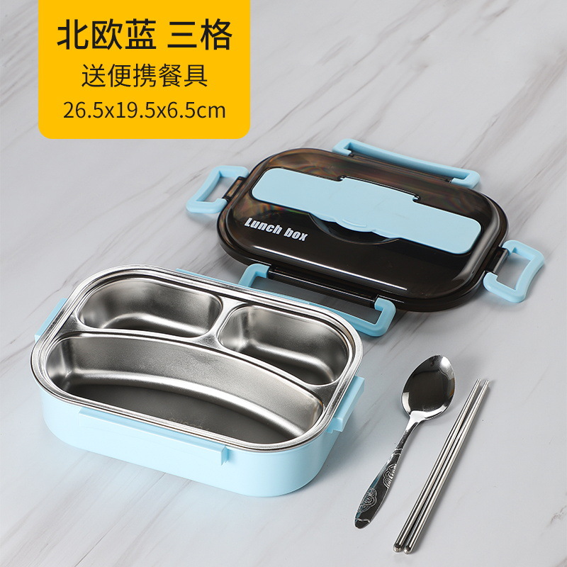 304 acero inoxidable aislado lunch box details Picture