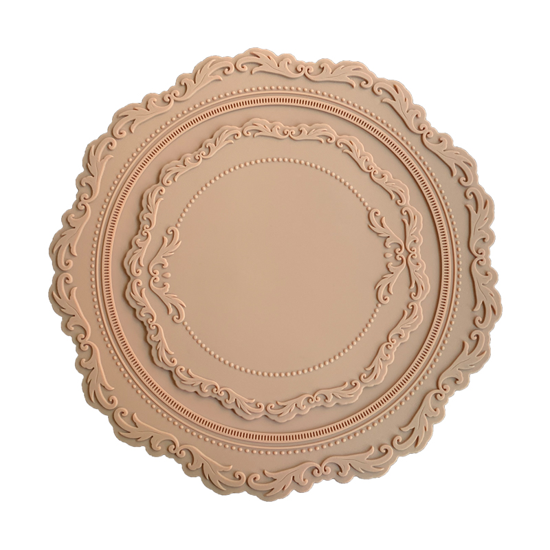 High-temperature resistant heat insulation pad, silicone anti-scald table mat, household thickened pad, coaster, plate and bowl mat, small embossed pattern table mat Application Scenario