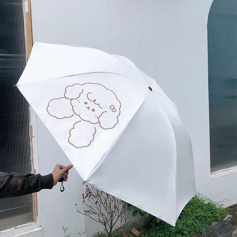 卡通折叠雨伞可收缩可爱防晒防紫外线太阳伞儿童遮阳伞晴雨伞两用详情图4